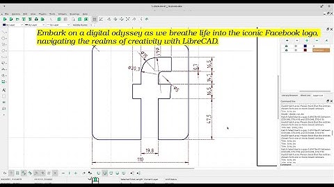 Crafting the 2D Facebook Logo with LibreCAD