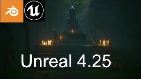 Buddha temple render - Unreal engine 4.25