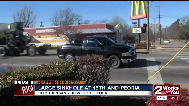 City Crews work to repair sinkhole at 15th Peoria