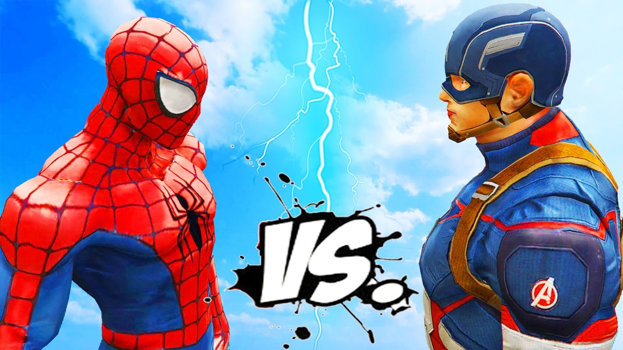 Spiderman vs Captain America - Epic Superheroes Battle - YouTube