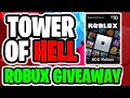 🔴ROBLOX TOWER OF HELL LIVE | ROBUX GIVEAWAY! | Roblox Livestream