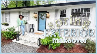 I REPAINTED MY HOUSE, PLANTED FLOWERS, AND DECORATED THE PORCH| Spring Exterior Makeover #FIXERUPPER