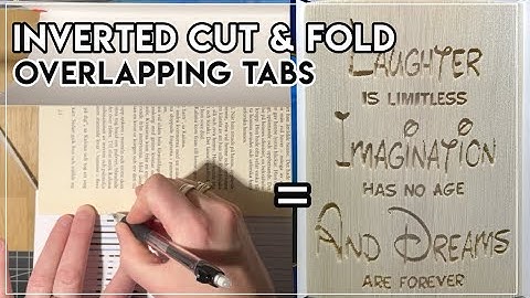Inverted Cut & Fold with Overlapping Tabs // Graph Style pattern