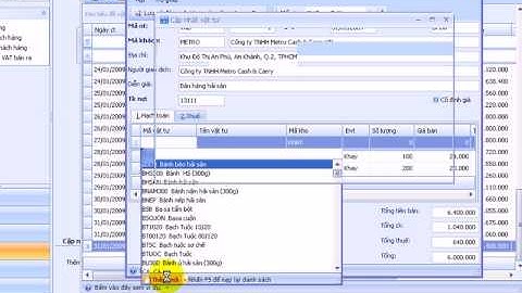 Hóa đơn bán hàng