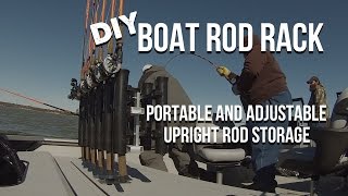 Vertical Fishing Rod Rack For Catfish Boats: DIY, Simple, Portable 