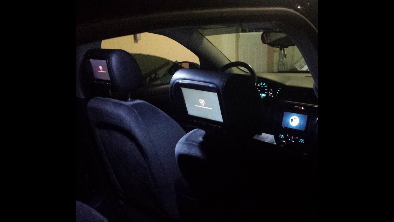 2006 Impala Double Din & Headrest TVs install YouTube
