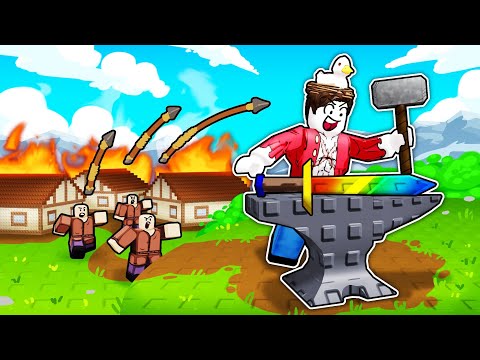 Thumbnail for I forged EPIC Swords to Fight the World in Roblox Sword Factory