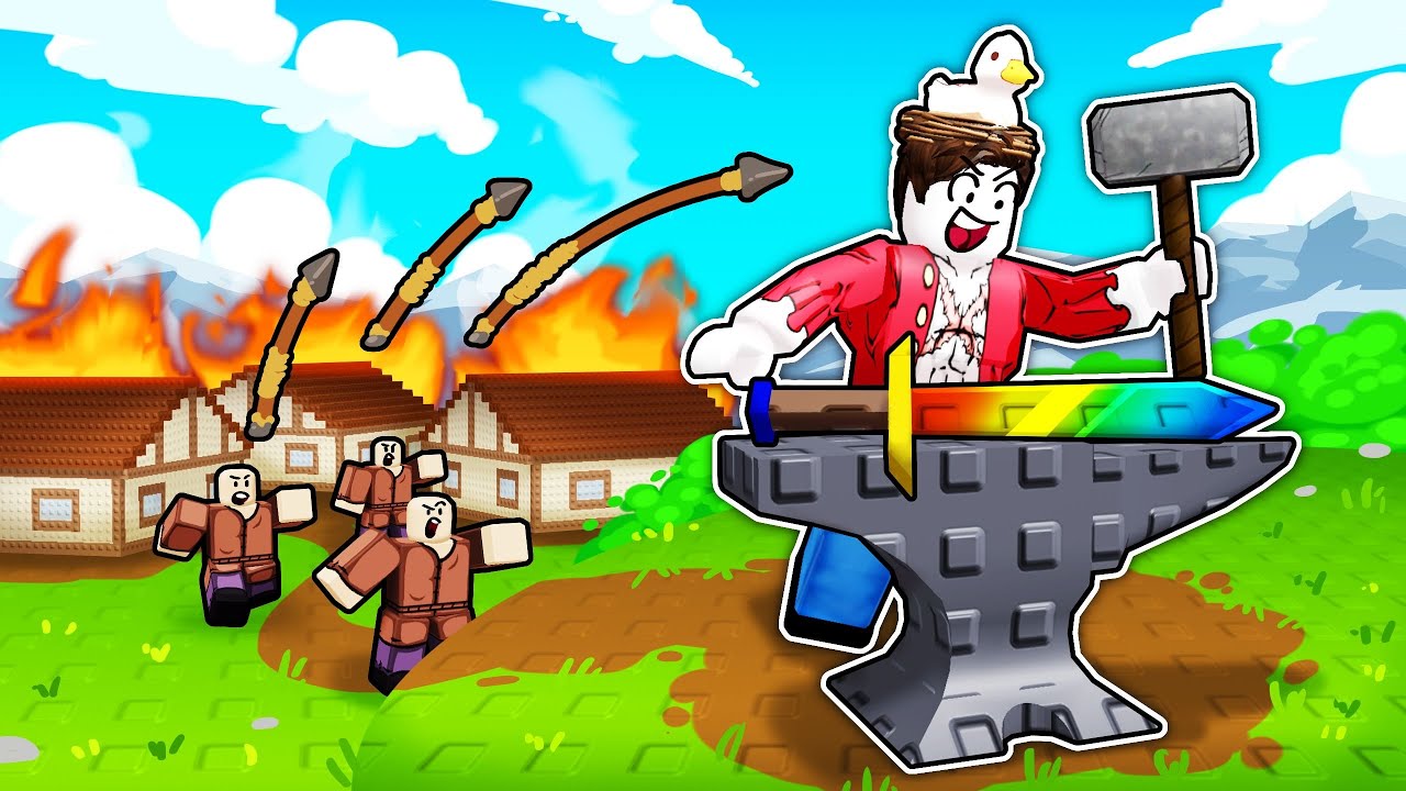 I forged EPIC Swords to Fight the World in Roblox Sword Factory