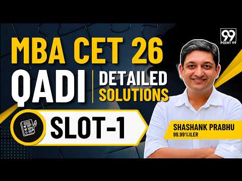 Maharashtra MBA CET 2026 Full Solutions Slot 1 QADI