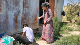 Жизнь в вагончике. Как живет мать-одиночка на холмах в Душанбе