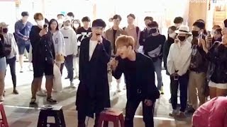 Video thumbnail of "'어디에도' 부르는데 실제 이수가 오더니 같이 부름 ㄷㄷ (허성정 홍대 버스킹 직캠)"