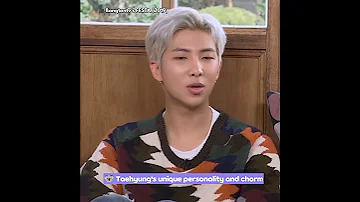 He met RM and RM mentioned Taehyung. RM is a proud Hyung since the beginning.