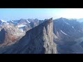 Flying over the world's highest cliff - Auyuittuq National Park