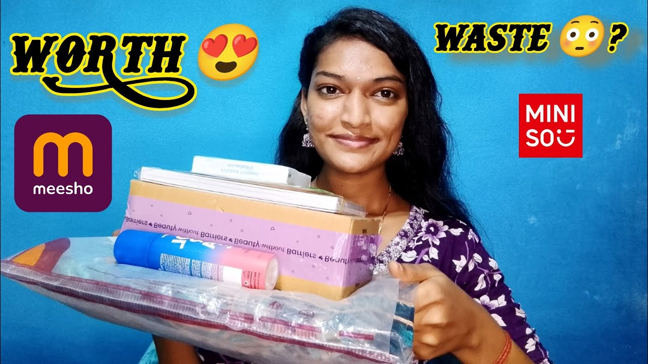 Meesho, Purplle & MINISO Unboxing 😍 | Worth ah? Waste ah? 😱 | Honest Review in Tamil (தமிழ்)