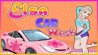 Disney Frozen Elsa Car Wash Cleaning & Decorating Girls Game screenshot 4