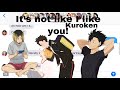 It’s not like I like you!/kuroken/lyric prank/haikyu text/mouye