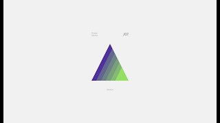 I made: A Triangle Poster Website (Timelapse, react,js, js, css)