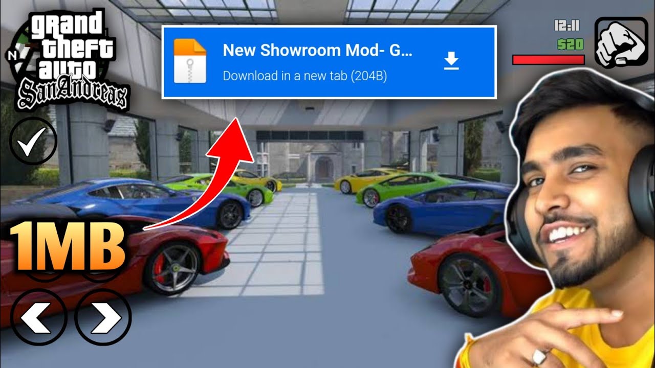 [1MB] New Showroom Mod- GTA Sa Android | GTA San Andreas Showroom Mod ...