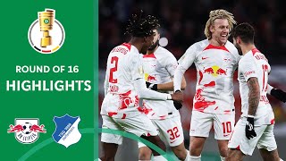 Leipzig flies in the QFs | RB Leipzig vs. TSG Hoffenheim 3-1 | Highlights | DFB-Pokal - Round of 16