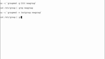 groupadd, groupmod, gpasswd, groupdel 等指令