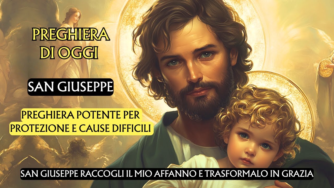 🙏PREGHIERA A SAN GIUSEPPE PER PROTEZIONE E CAUSE DIFFICILI
