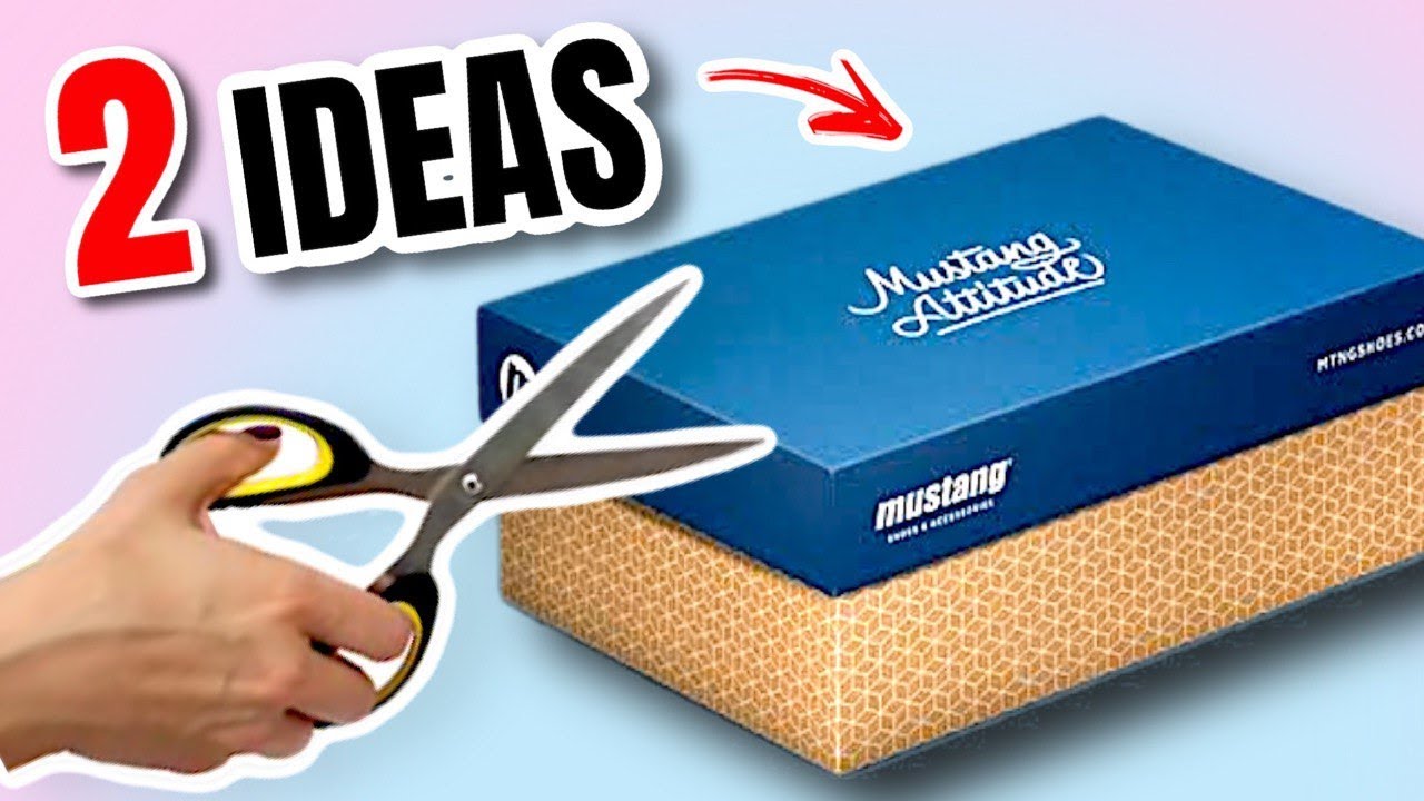 How to reuse Shoe Boxes at home | 2 Amazing Ideas | Best out of waste ...