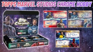 BLACK REFRACTOR /10 SP!? 🤩 2025 Topps Marvel Studios Chrome Hobby Box Opening! (2X)