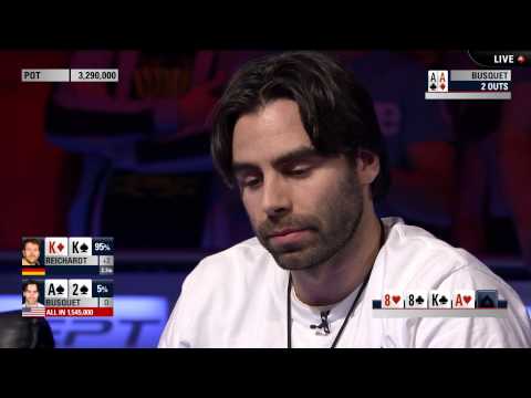 EPT 11: Key Hand Busquet vs Reichardt, Runner Runner Full House – EPT100 Barcelona | PokerStars