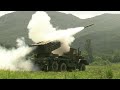 South Korean GRAD In Action - K136 Multiple Rocket Launcher System Loading & Live Fire