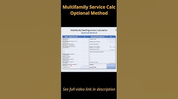 Multifamily Service Optional Calc