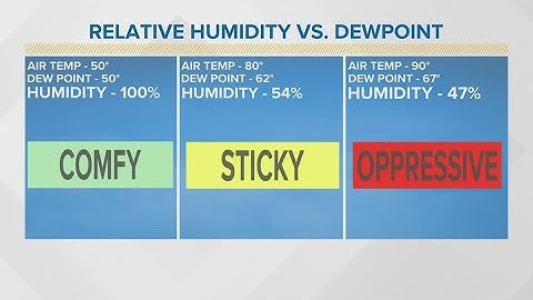 EXPLAINER: Humidity vs. Dewpoint
