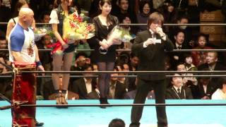 20120316 初代タイガー、サスケvs大仁田、矢口 入場