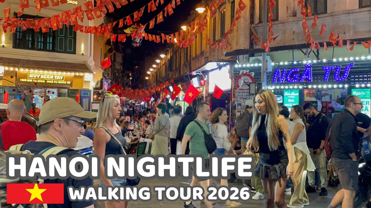HANOI Nightlife Walking Streets 🇻🇳 New Year Nightlife VIETNAM 🇻🇳 the Old City Walking Tour