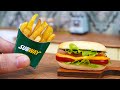 Perfect Miniature Subway Sandwich Recipe | ASMR Cooking Mini Food