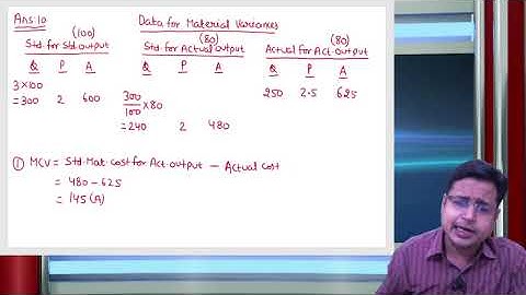 BCOM (H) MANAGEMENT ACCOUNTING STANDARD COSTING CLASS   3