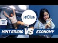 BRAND-NEW JETBLUE BUSINESS CLASS! Mint Studio vs Economy comparison