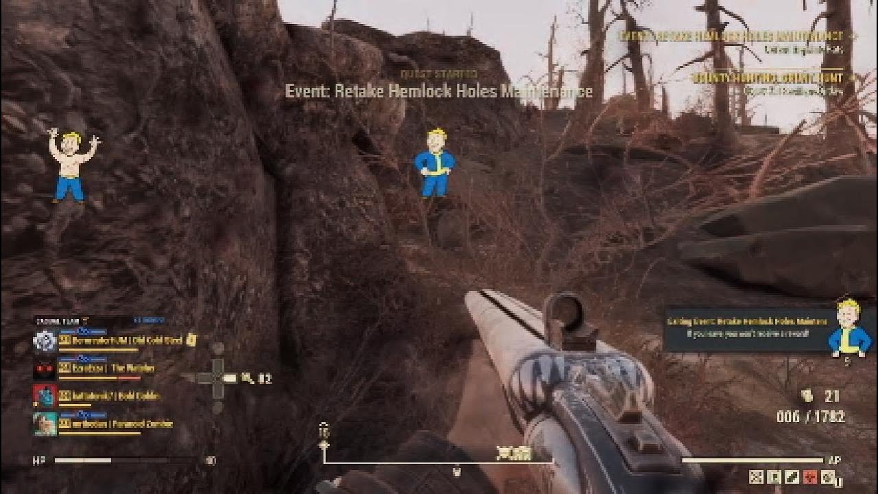 Fallout 76 - Glitches and Bugs - Grunt Hunt - YouTube