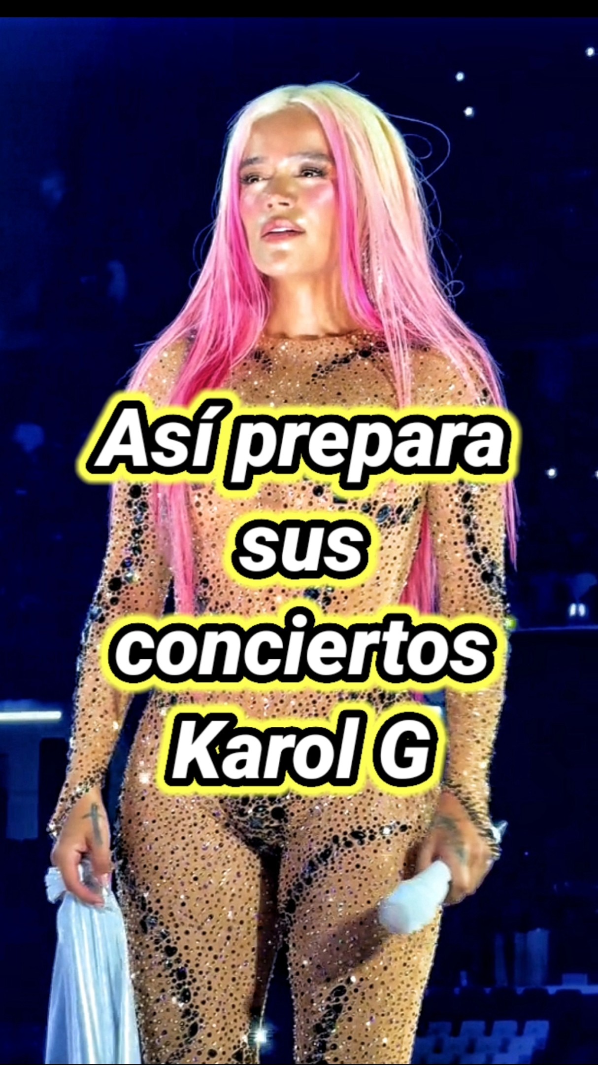 Así prepara Karol G sus conciertos. #karolg