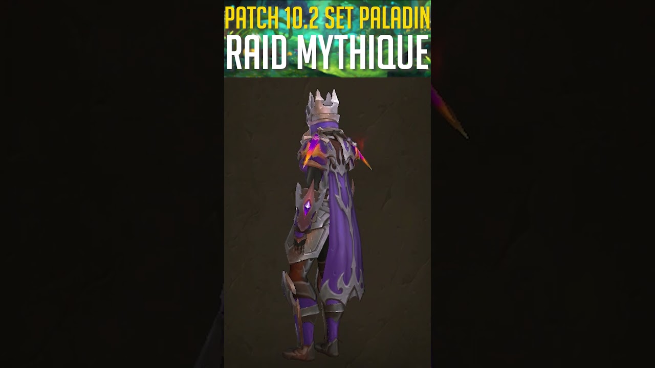 SET PALADIN PATCH 10.2 WORLD OF WARCRAFT DRAGONFLIGHT ! 