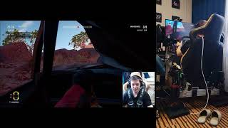 Wreckfest 2 Crash Canyon Waypoint Race on DIY 3DOF Motion Platform