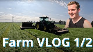 CANCELLATE party for WORK? - UNEXPECTED Grass Chopping - VLOG 1/2