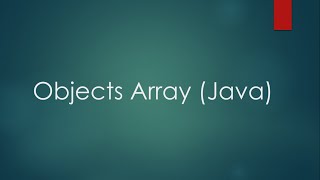 Defining array of objects