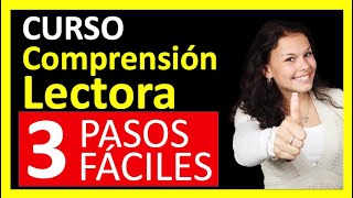 🟠 Curso COMPRENSION LECTORA -Cómo mejorarla🔥 [Estrategia de 3 Pasos) +  👉Técnica P.R.E.👈