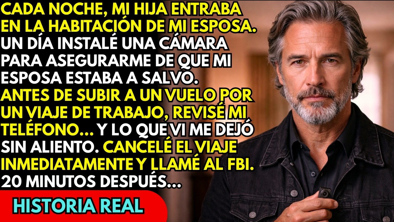 Cada noche mi hija entraba al cuarto de mi esposa… Lo que vi en la cámara me hizo llamar al FBI
