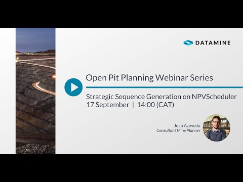 OP Planning Webinar Series: Part 4 - Strategic Sequence Generation on NPVScheduler