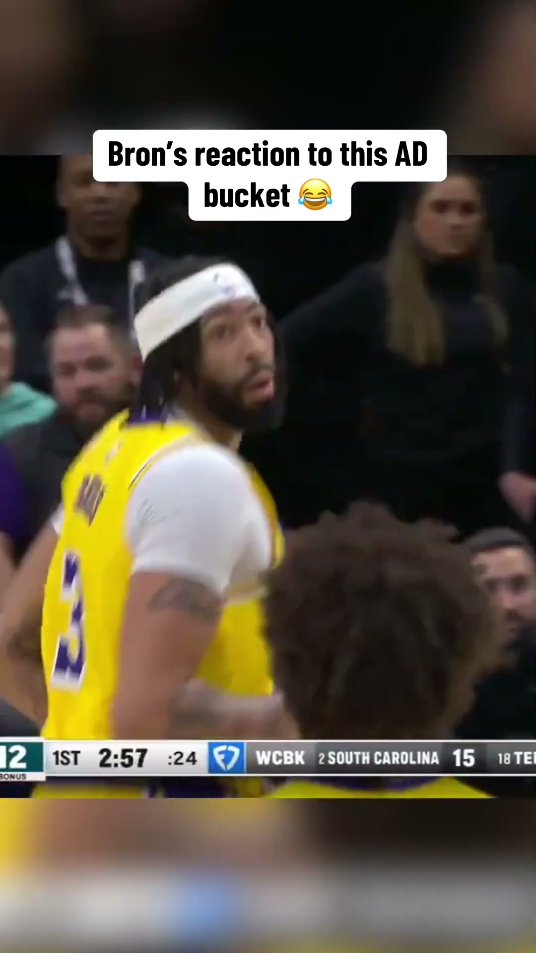 LeBron loved this AD bucket ?