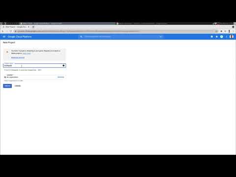 How to create a new project on Google Cloud Console and select it
