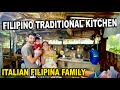 COOKING IN A FILIPINO TRADITIONAL KITCHEN IN A FARM! ITALIAN FILIPINA FAMILY