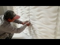 Installation of Bamboo 3D wall panel