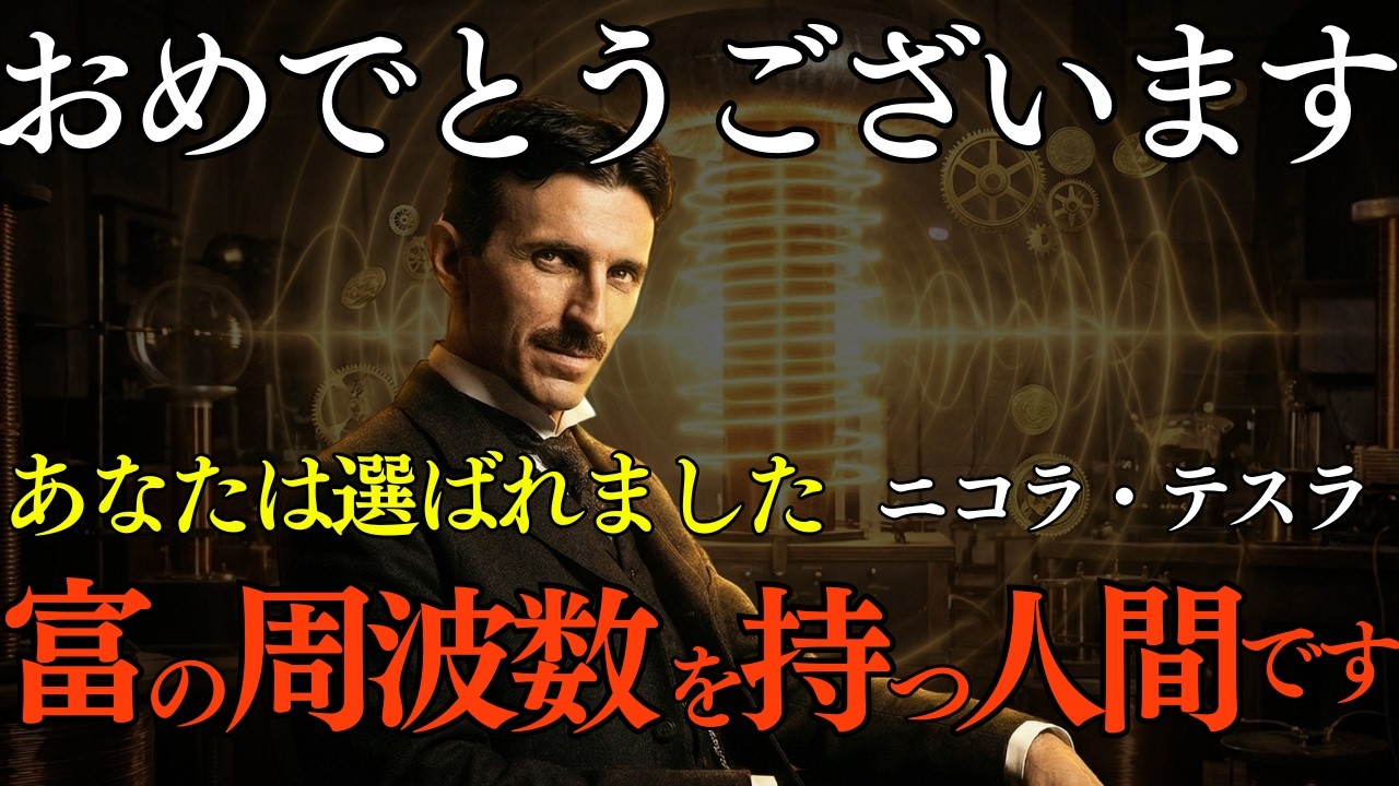 【ニコラ・テスラ】※この動画が表示された方へ※ おめでとうございます。選別は終了しました。あなたは「富の周波数」を持つ数少ない人間です｜二コラ・テスラ｜周波数｜富の周波数｜人生大逆転｜